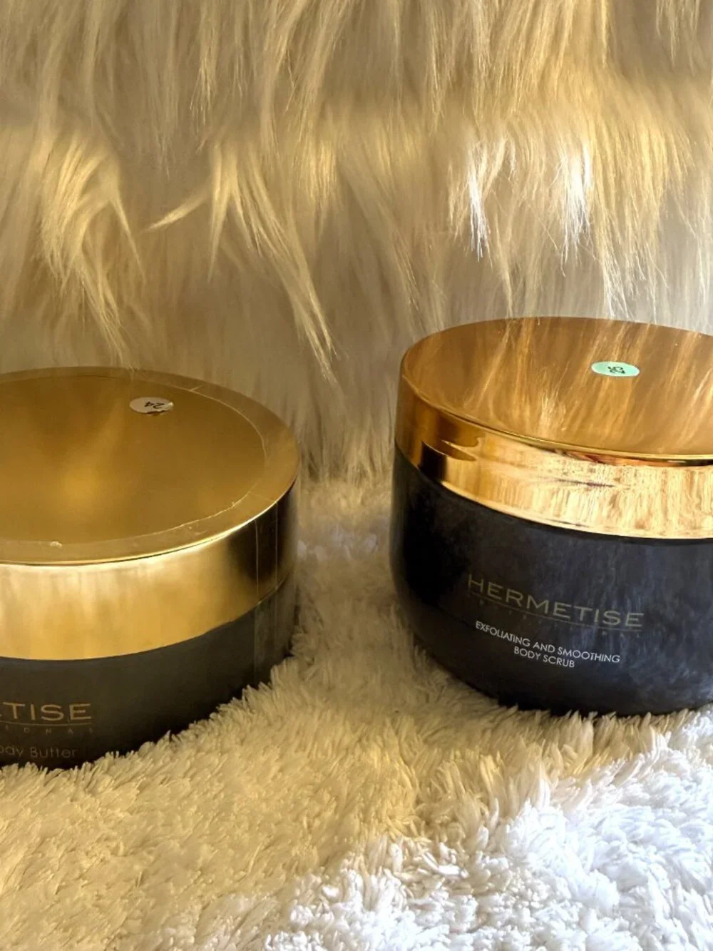 Hermetise Professional Body Butter & Exfoliating Body Scrub Set | New Sealed.